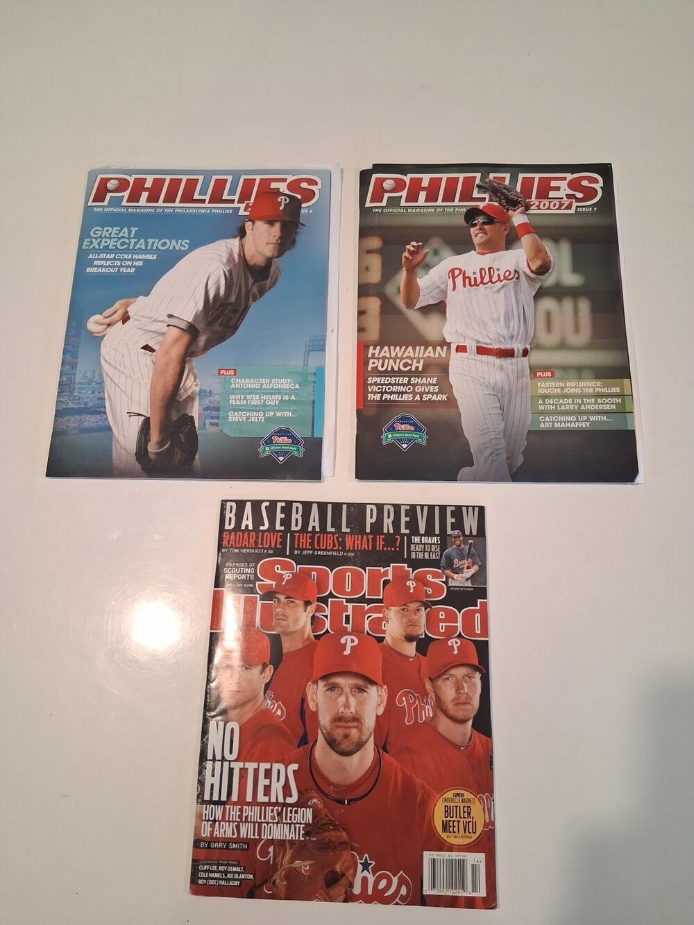 Lot of 3 Philadelphia Phillies Magazines: 2011 SI Legion of Arms + 07/08